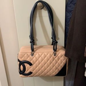 Chanel cambon ligne tote beige